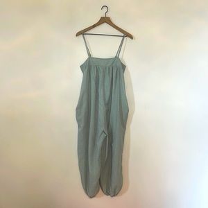 Green Gingham Jumpsuit with pockets
